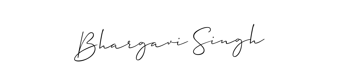 if you are searching for the best signature style for your name Bhargavi Singh. so please give up your signature search. here we have designed multiple signature styles  using Allison_Script. Bhargavi Singh signature style 2 images and pictures png