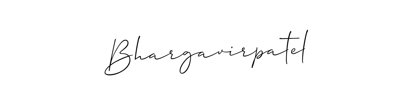 Make a short Bhargavirpatel signature style. Manage your documents anywhere anytime using Allison_Script. Create and add eSignatures, submit forms, share and send files easily. Bhargavirpatel signature style 2 images and pictures png