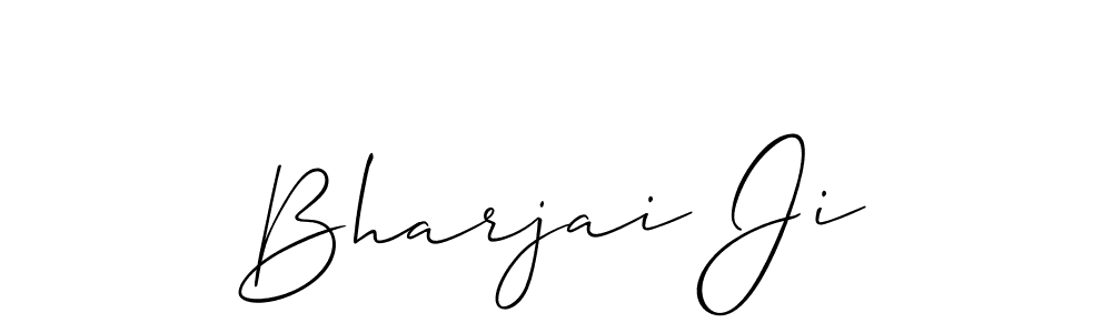 Similarly Allison_Script is the best handwritten signature design. Signature creator online .You can use it as an online autograph creator for name Bharjai Ji. Bharjai Ji signature style 2 images and pictures png