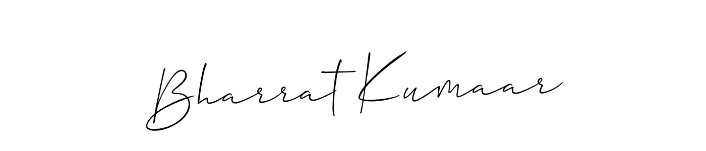 Use a signature maker to create a handwritten signature online. With this signature software, you can design (Allison_Script) your own signature for name Bharrat Kumaar. Bharrat Kumaar signature style 2 images and pictures png