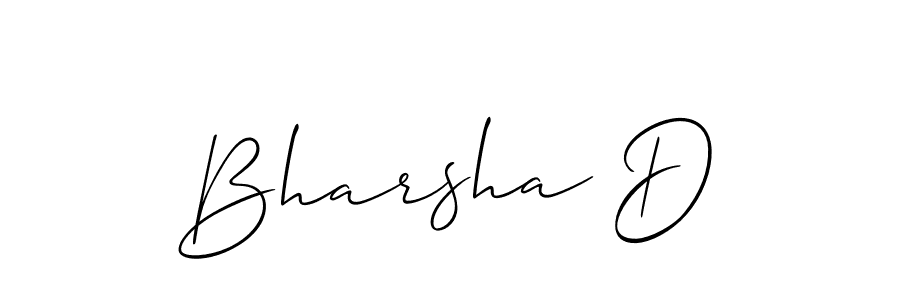 Once you've used our free online signature maker to create your best signature Allison_Script style, it's time to enjoy all of the benefits that Bharsha D name signing documents. Bharsha D signature style 2 images and pictures png