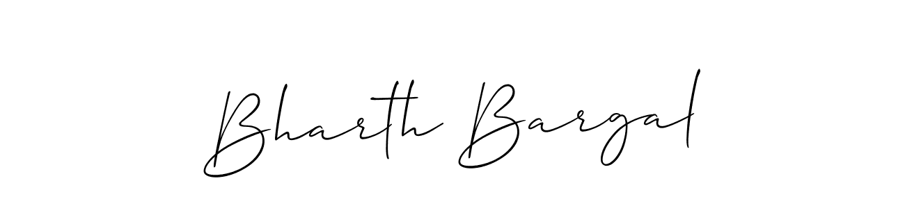 Best and Professional Signature Style for Bharth Bargal. Allison_Script Best Signature Style Collection. Bharth Bargal signature style 2 images and pictures png