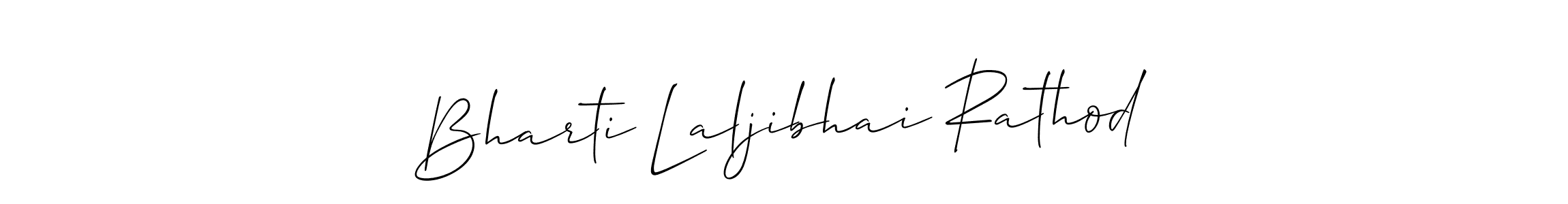 Bharti Laljibhai Rathod stylish signature style. Best Handwritten Sign (Allison_Script) for my name. Handwritten Signature Collection Ideas for my name Bharti Laljibhai Rathod. Bharti Laljibhai Rathod signature style 2 images and pictures png