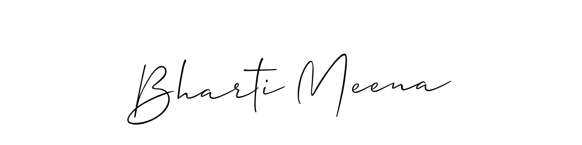 You should practise on your own different ways (Allison_Script) to write your name (Bharti Meena) in signature. don't let someone else do it for you. Bharti Meena signature style 2 images and pictures png