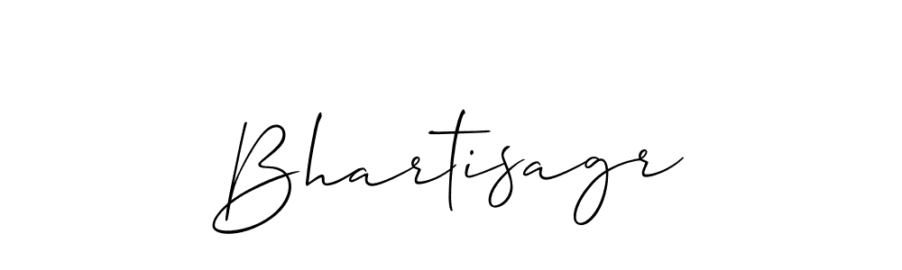 Create a beautiful signature design for name Bhartisagr. With this signature (Allison_Script) fonts, you can make a handwritten signature for free. Bhartisagr signature style 2 images and pictures png