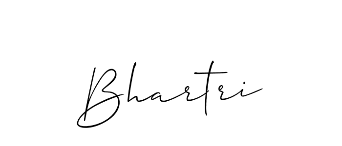 How to make Bhartri signature? Allison_Script is a professional autograph style. Create handwritten signature for Bhartri name. Bhartri signature style 2 images and pictures png