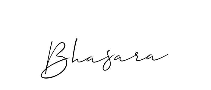 How to make Bhasara signature? Allison_Script is a professional autograph style. Create handwritten signature for Bhasara name. Bhasara signature style 2 images and pictures png