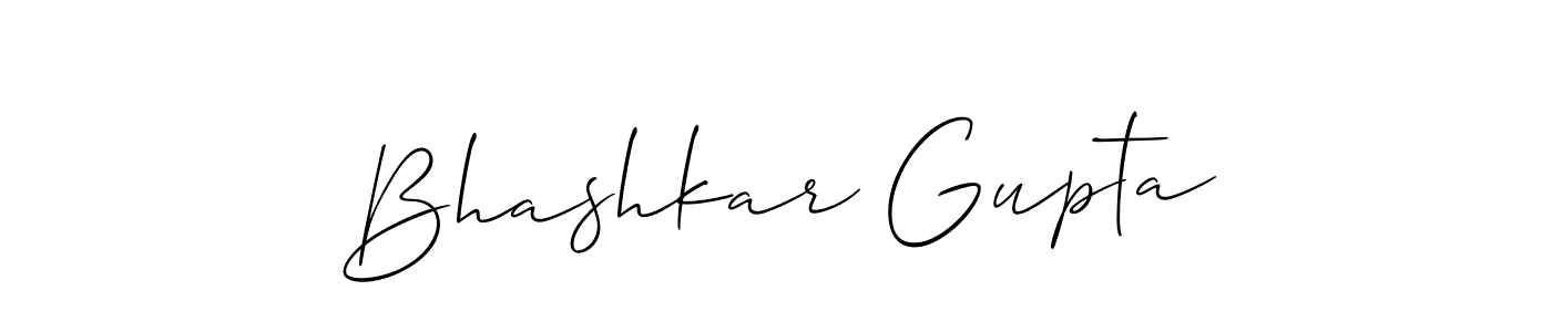 Bhashkar Gupta stylish signature style. Best Handwritten Sign (Allison_Script) for my name. Handwritten Signature Collection Ideas for my name Bhashkar Gupta. Bhashkar Gupta signature style 2 images and pictures png