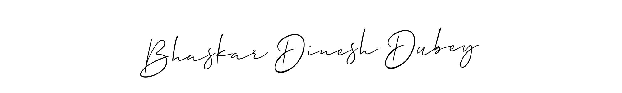 Also we have Bhaskar Dinesh Dubey name is the best signature style. Create professional handwritten signature collection using Allison_Script autograph style. Bhaskar Dinesh Dubey signature style 2 images and pictures png