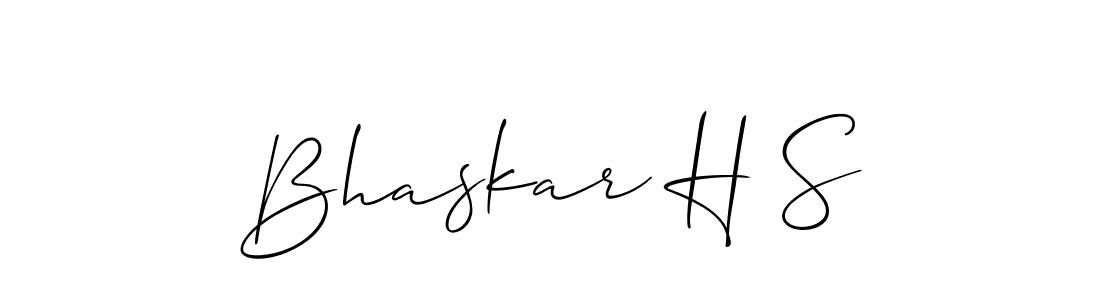 Also we have Bhaskar H S name is the best signature style. Create professional handwritten signature collection using Allison_Script autograph style. Bhaskar H S signature style 2 images and pictures png