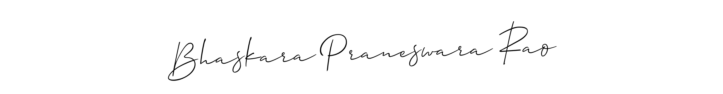 How to make Bhaskara Praneswara Rao name signature. Use Allison_Script style for creating short signs online. This is the latest handwritten sign. Bhaskara Praneswara Rao signature style 2 images and pictures png