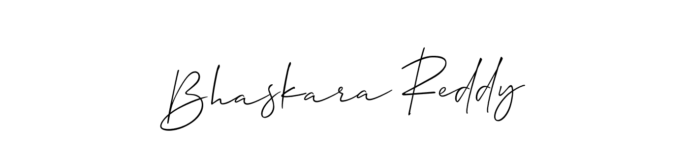 Create a beautiful signature design for name Bhaskara Reddy. With this signature (Allison_Script) fonts, you can make a handwritten signature for free. Bhaskara Reddy signature style 2 images and pictures png