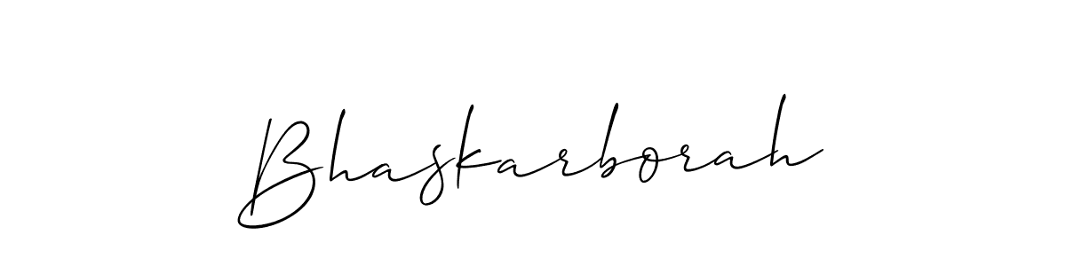 How to make Bhaskarborah name signature. Use Allison_Script style for creating short signs online. This is the latest handwritten sign. Bhaskarborah signature style 2 images and pictures png