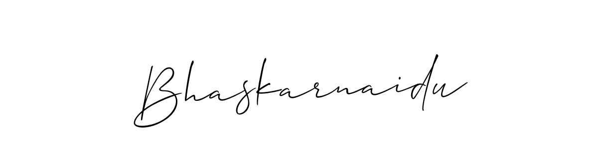 Use a signature maker to create a handwritten signature online. With this signature software, you can design (Allison_Script) your own signature for name Bhaskarnaidu. Bhaskarnaidu signature style 2 images and pictures png