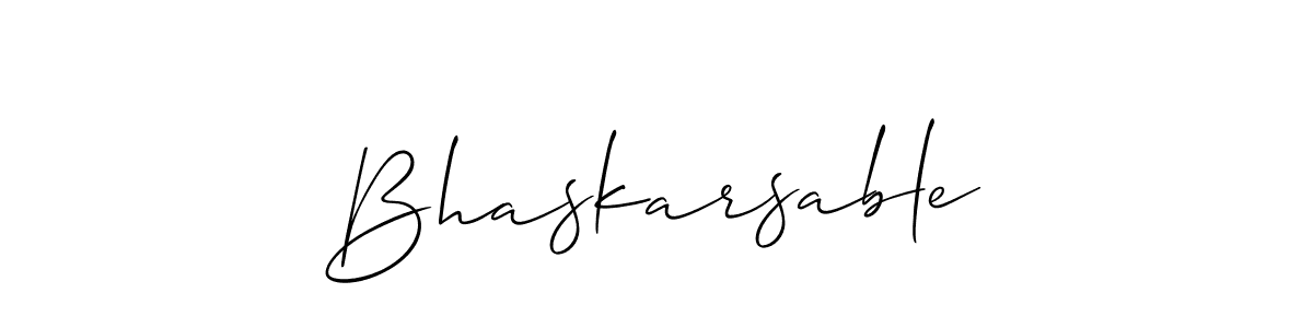 Make a beautiful signature design for name Bhaskarsable. Use this online signature maker to create a handwritten signature for free. Bhaskarsable signature style 2 images and pictures png