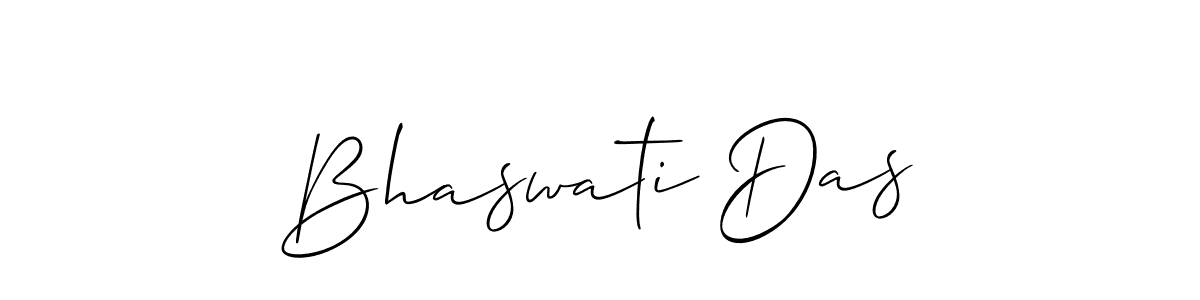 Make a beautiful signature design for name Bhaswati Das. With this signature (Allison_Script) style, you can create a handwritten signature for free. Bhaswati Das signature style 2 images and pictures png