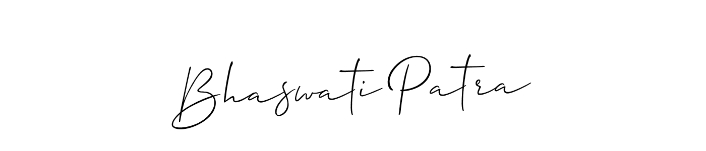 Use a signature maker to create a handwritten signature online. With this signature software, you can design (Allison_Script) your own signature for name Bhaswati Patra. Bhaswati Patra signature style 2 images and pictures png