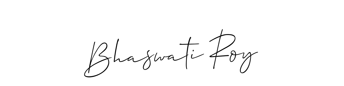 How to make Bhaswati Roy name signature. Use Allison_Script style for creating short signs online. This is the latest handwritten sign. Bhaswati Roy signature style 2 images and pictures png