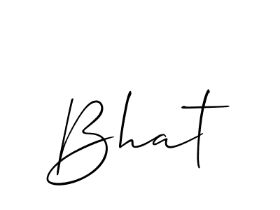 How to Draw Bhat signature style? Allison_Script is a latest design signature styles for name Bhat. Bhat signature style 2 images and pictures png