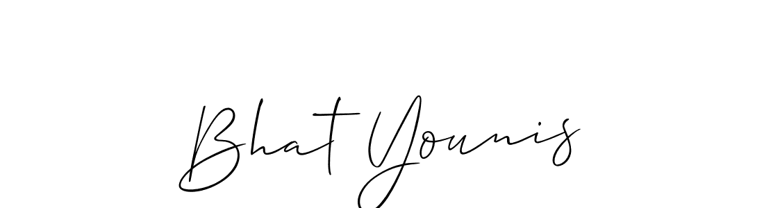 Bhat Younis stylish signature style. Best Handwritten Sign (Allison_Script) for my name. Handwritten Signature Collection Ideas for my name Bhat Younis. Bhat Younis signature style 2 images and pictures png