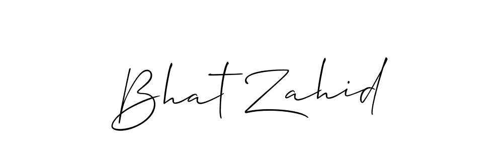 Allison_Script is a professional signature style that is perfect for those who want to add a touch of class to their signature. It is also a great choice for those who want to make their signature more unique. Get Bhat Zahid name to fancy signature for free. Bhat Zahid signature style 2 images and pictures png