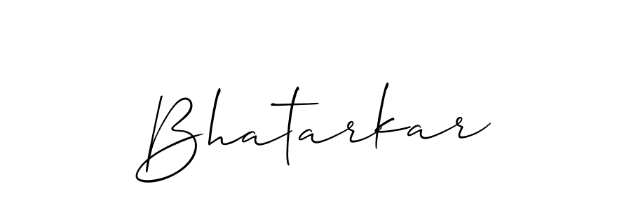 How to make Bhatarkar signature? Allison_Script is a professional autograph style. Create handwritten signature for Bhatarkar name. Bhatarkar signature style 2 images and pictures png