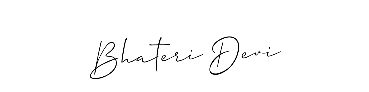 You can use this online signature creator to create a handwritten signature for the name Bhateri Devi. This is the best online autograph maker. Bhateri Devi signature style 2 images and pictures png