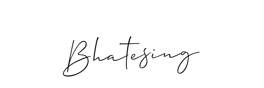 How to make Bhatesing name signature. Use Allison_Script style for creating short signs online. This is the latest handwritten sign. Bhatesing signature style 2 images and pictures png