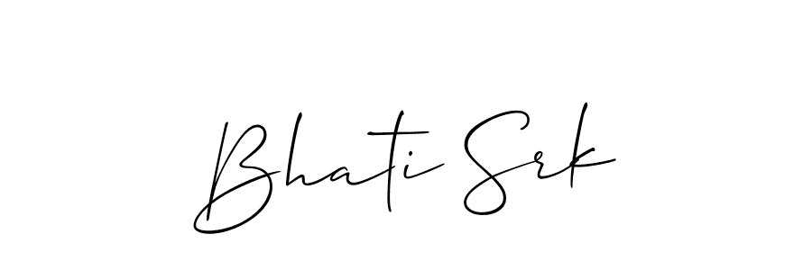 How to Draw Bhati Srk signature style? Allison_Script is a latest design signature styles for name Bhati Srk. Bhati Srk signature style 2 images and pictures png
