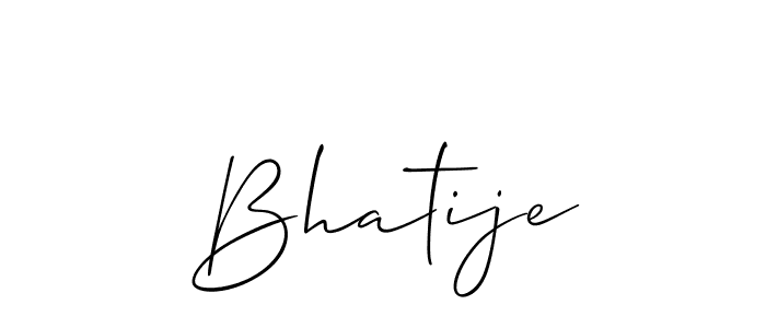 You can use this online signature creator to create a handwritten signature for the name Bhatije. This is the best online autograph maker. Bhatije signature style 2 images and pictures png