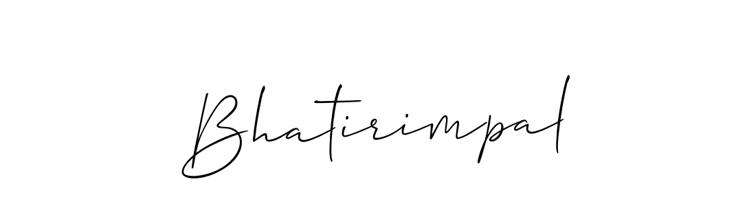 How to make Bhatirimpal signature? Allison_Script is a professional autograph style. Create handwritten signature for Bhatirimpal name. Bhatirimpal signature style 2 images and pictures png