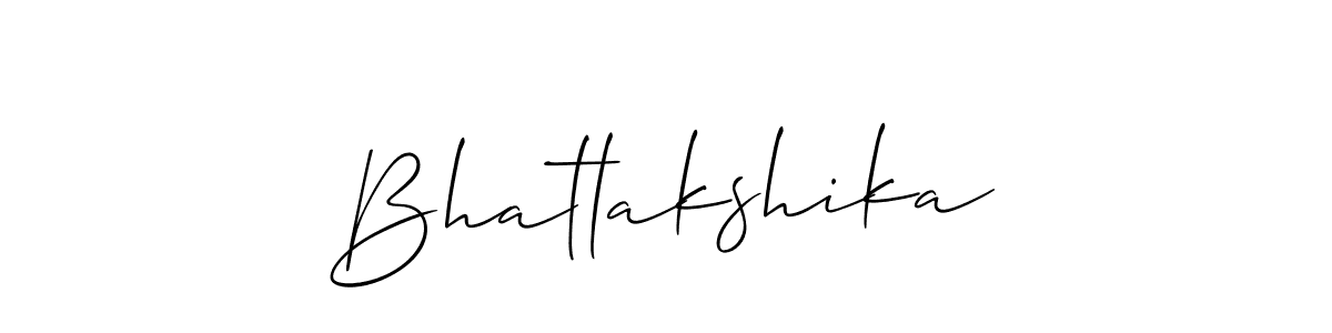 You should practise on your own different ways (Allison_Script) to write your name (Bhatlakshika) in signature. don't let someone else do it for you. Bhatlakshika signature style 2 images and pictures png