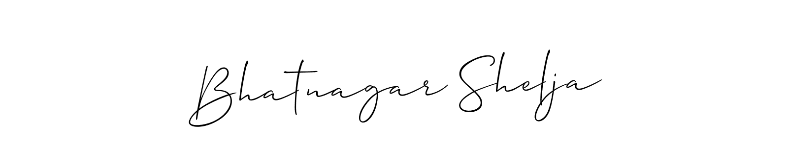 Also we have Bhatnagar Shelja name is the best signature style. Create professional handwritten signature collection using Allison_Script autograph style. Bhatnagar Shelja signature style 2 images and pictures png