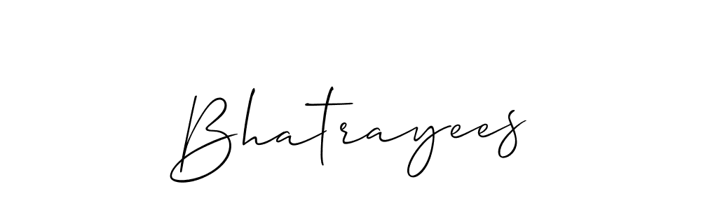 This is the best signature style for the Bhatrayees name. Also you like these signature font (Allison_Script). Mix name signature. Bhatrayees signature style 2 images and pictures png