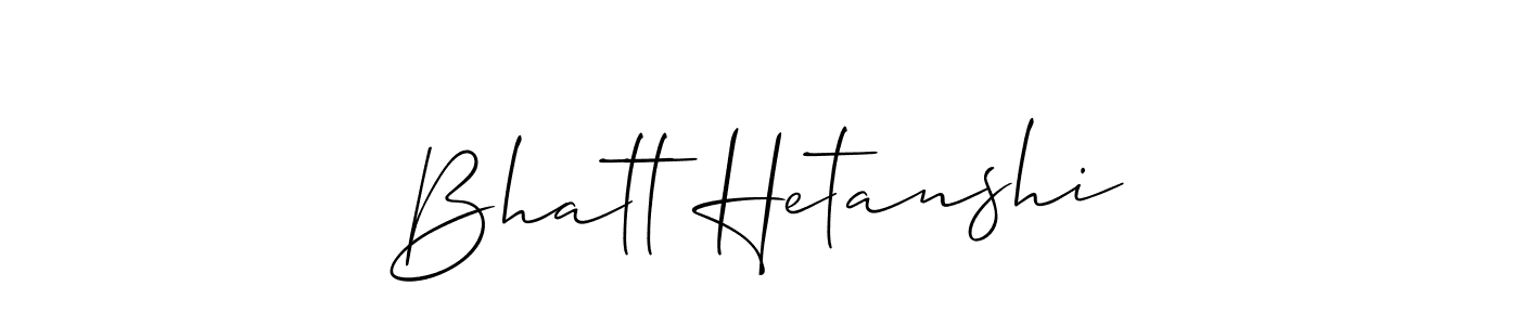 if you are searching for the best signature style for your name Bhatt Hetanshi. so please give up your signature search. here we have designed multiple signature styles  using Allison_Script. Bhatt Hetanshi signature style 2 images and pictures png