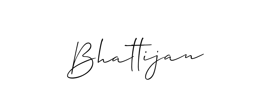 Design your own signature with our free online signature maker. With this signature software, you can create a handwritten (Allison_Script) signature for name Bhattijan. Bhattijan signature style 2 images and pictures png