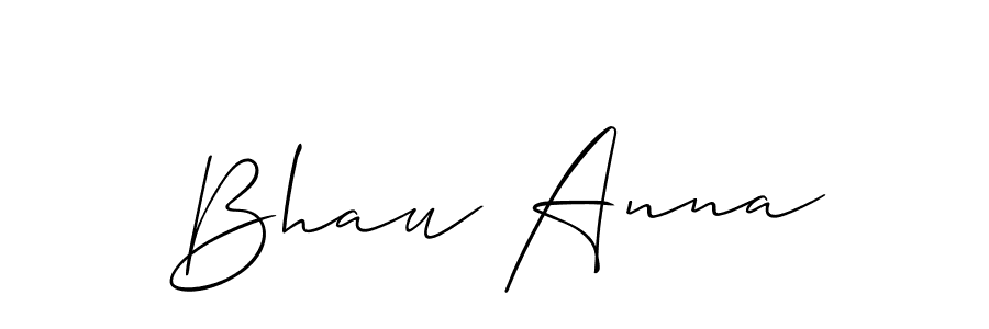 Make a short Bhau Anna signature style. Manage your documents anywhere anytime using Allison_Script. Create and add eSignatures, submit forms, share and send files easily. Bhau Anna signature style 2 images and pictures png