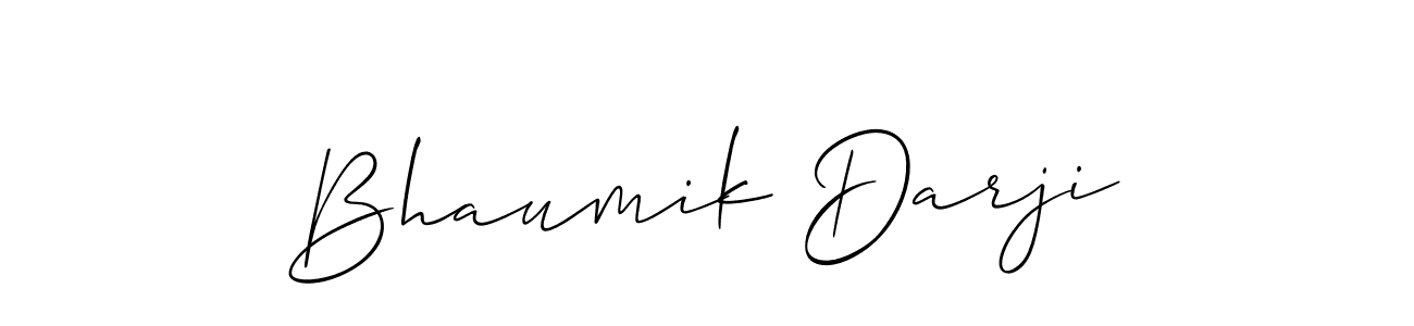 Use a signature maker to create a handwritten signature online. With this signature software, you can design (Allison_Script) your own signature for name Bhaumik Darji. Bhaumik Darji signature style 2 images and pictures png