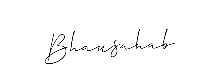 Create a beautiful signature design for name Bhausahab. With this signature (Allison_Script) fonts, you can make a handwritten signature for free. Bhausahab signature style 2 images and pictures png