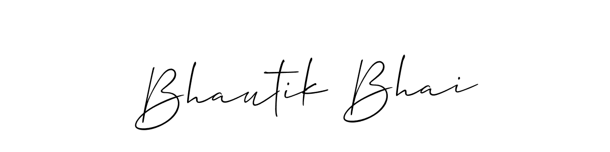 Bhautik Bhai stylish signature style. Best Handwritten Sign (Allison_Script) for my name. Handwritten Signature Collection Ideas for my name Bhautik Bhai. Bhautik Bhai signature style 2 images and pictures png