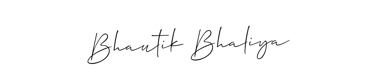 This is the best signature style for the Bhautik Bhaliya name. Also you like these signature font (Allison_Script). Mix name signature. Bhautik Bhaliya signature style 2 images and pictures png