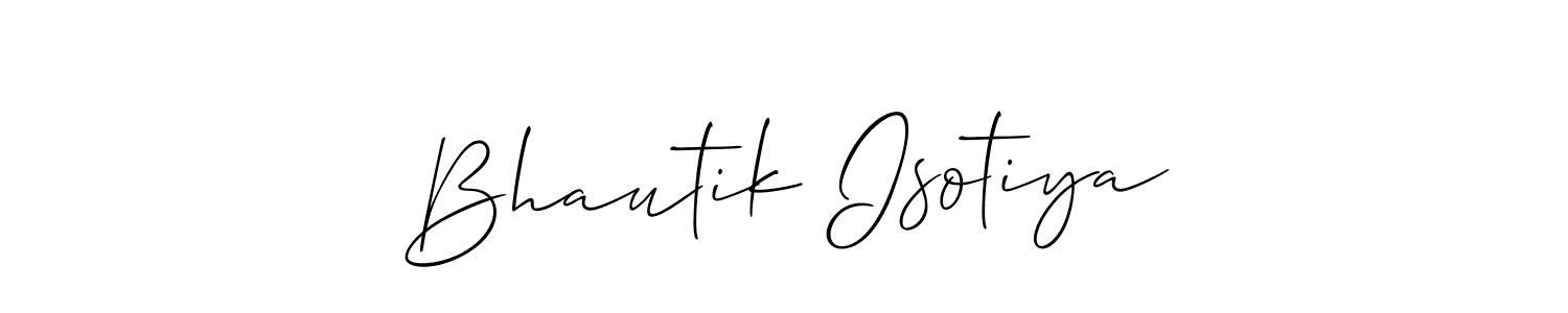 Best and Professional Signature Style for Bhautik Isotiya. Allison_Script Best Signature Style Collection. Bhautik Isotiya signature style 2 images and pictures png