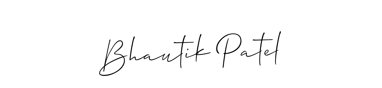 The best way (Allison_Script) to make a short signature is to pick only two or three words in your name. The name Bhautik Patel include a total of six letters. For converting this name. Bhautik Patel signature style 2 images and pictures png