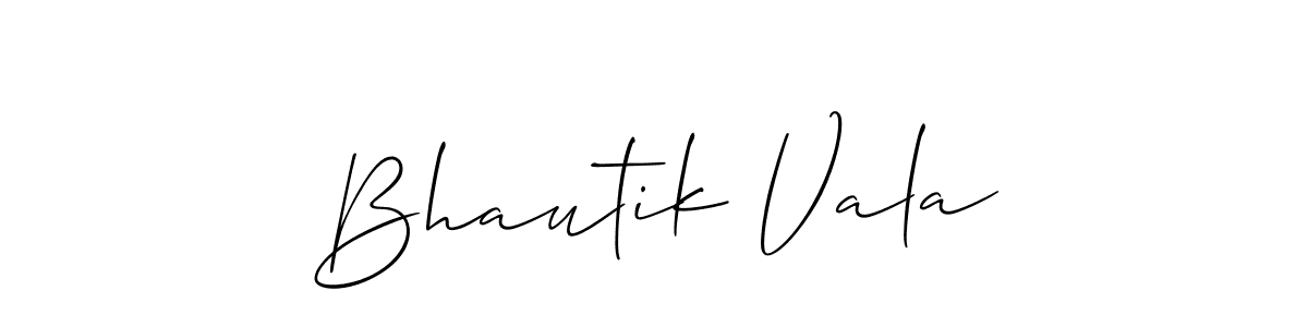 if you are searching for the best signature style for your name Bhautik Vala. so please give up your signature search. here we have designed multiple signature styles  using Allison_Script. Bhautik Vala signature style 2 images and pictures png