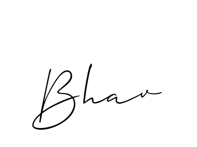 How to make Bhav name signature. Use Allison_Script style for creating short signs online. This is the latest handwritten sign. Bhav signature style 2 images and pictures png