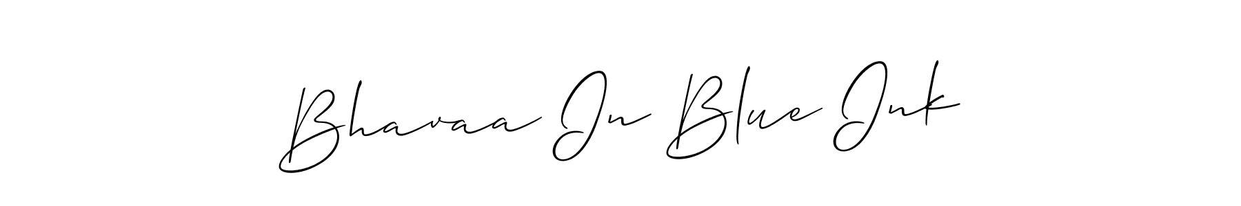 Make a beautiful signature design for name Bhavaa In Blue Ink. Use this online signature maker to create a handwritten signature for free. Bhavaa In Blue Ink signature style 2 images and pictures png