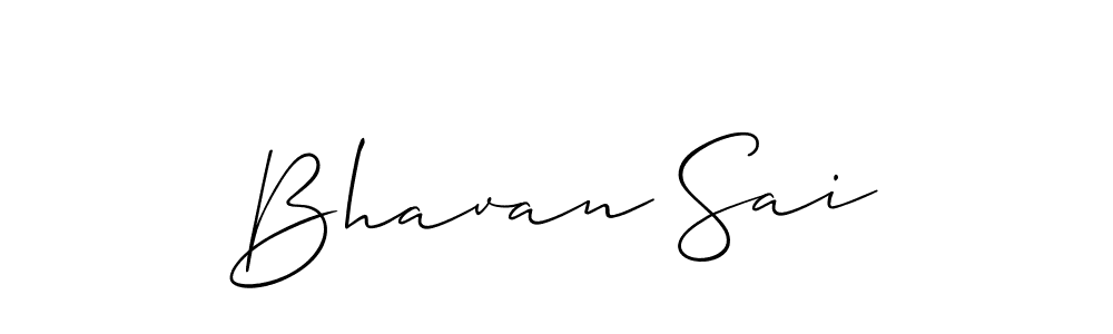 How to make Bhavan Sai signature? Allison_Script is a professional autograph style. Create handwritten signature for Bhavan Sai name. Bhavan Sai signature style 2 images and pictures png