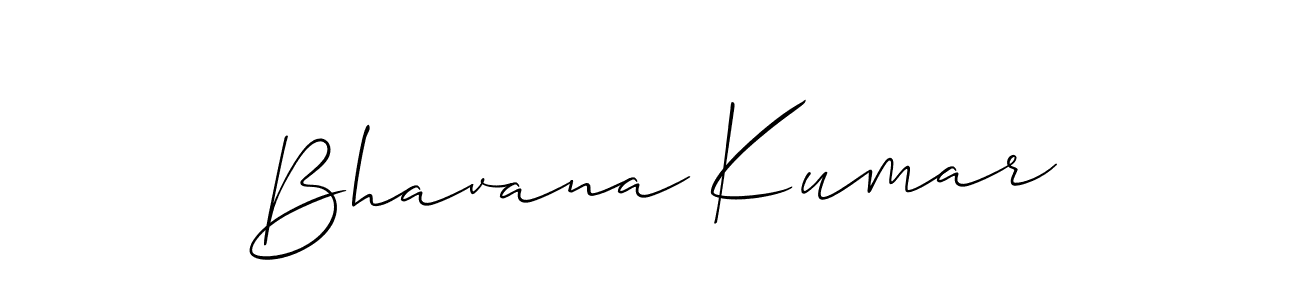 Make a beautiful signature design for name Bhavana Kumar. With this signature (Allison_Script) style, you can create a handwritten signature for free. Bhavana Kumar signature style 2 images and pictures png