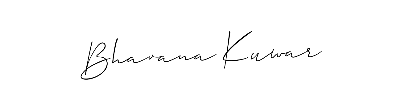 It looks lik you need a new signature style for name Bhavana Kuwar. Design unique handwritten (Allison_Script) signature with our free signature maker in just a few clicks. Bhavana Kuwar signature style 2 images and pictures png