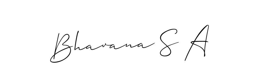 Allison_Script is a professional signature style that is perfect for those who want to add a touch of class to their signature. It is also a great choice for those who want to make their signature more unique. Get Bhavana S A name to fancy signature for free. Bhavana S A signature style 2 images and pictures png